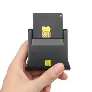 قارئ بطاقة tf بطاقة Suppliers-الرأسي USB سيم الذكية قارئ بطاقات ل البنك بطاقة IC/ID EMV SD TF MMC Cardreaders التعريف الشخصية ISO-7816 البنك قارئ بطاقات