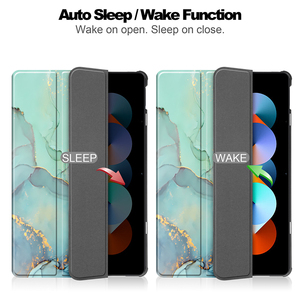 Trifold Capa De Couro Caso com padrão Para Xiaomi Redmi Pad Se 11 Polegada 2023 Suporte Flip Capa Inteligente - Product Image 2