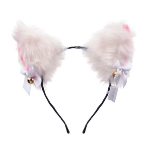 Diadema de peluche luminosa unisex con orejas de conejo y elementos de plumas para el Día de Año Nuevo y juguete para puestos de mercado nocturno - Product Image 5