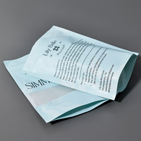 Pochette pour sac de café en papier kraft avec fermeture à glissière refermable personnalisée Sachets de thé Emballage de stockage des aliments Pochette à fermeture éclair avec fenêtre