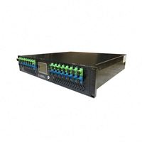 Amplificateur optique EDFA 1550 nm à montage en rack 1U, faible bruit, multi-sorties, amplificateur de signal fibre optique pour réseaux CATV FTTH Headend