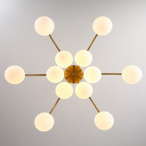 Nordic Vintage French Style Chandelier Minimalist Magic Bean Flower Basket Pendant <b>Light</b> for Living <b>Dining</b> & Bedroom - Product Image 2