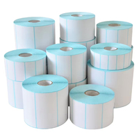 Blanc Adhésif Direct Thermique DT Autocollant Papier Étiquette Thermique Autocollant Rouleau Code À Barres Étiquette Autocollants