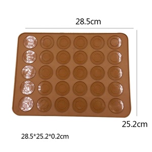 Silicone Macaron amaretto <span class=keywords><strong>pasticceria</strong></span> forno Bakeware stampo foglio Mat 30 cavità stampo fai da te 30 fori piccolo macaron cuscino stuoia di cottura - Product Image 4