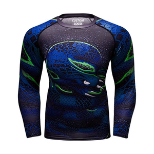 Camiseta de Compresión de Secado Rápido para Hombre, Ropa Deportiva Activa Transpirable, Camiseta de Compresión para Correr y Entrenamiento en el Gimnasio, Logotipo Personalizado - Product Image 2