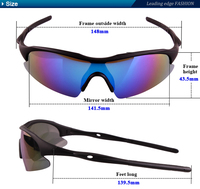 Lunettes de soleil de sport personnalisées professionnelles pour hommes lunettes de soleil de cyclisme avec lentille polarisée UV400