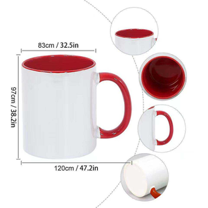 Cadeaux personnalisés, tasse à café en céramique blanche de 11 oz, résistante au lave-vaisselle, personnalisable, tasse à café avec <span class=keywords><strong>photo</strong></span> personnalisée, avec poignée - Product Image 5