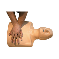 Simulador de RCP Ajustable de PVC para Adultos y Niños, para Entrenamiento y Enseñanza Médica, Maniquí de Entrenamiento de RCP