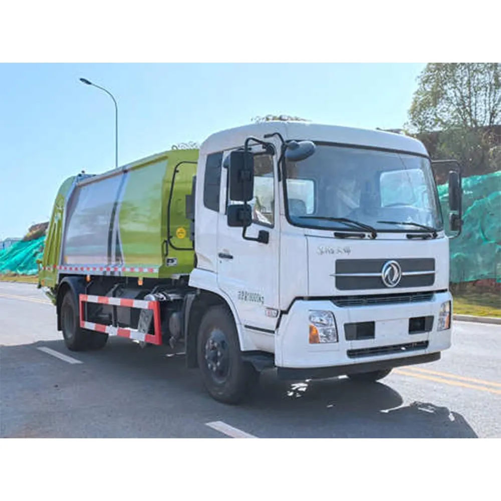 Deposito Gecomprimeerde Vrachtwagen Dongfeng Tianjin Conominus Motor 190-260 Pk Dump Trucks Tractor Trucks Gecomprimeerd Afval