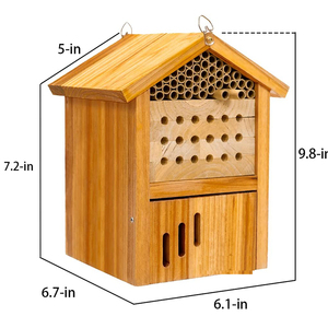 ขี้ผึ้งเคลือบเมสันผึ้งไฮฟ์ไม้แมลงโรงแรมช่างไม้ผึ้งบ้านเมสันผึ้งบ้าน - Product Image 5