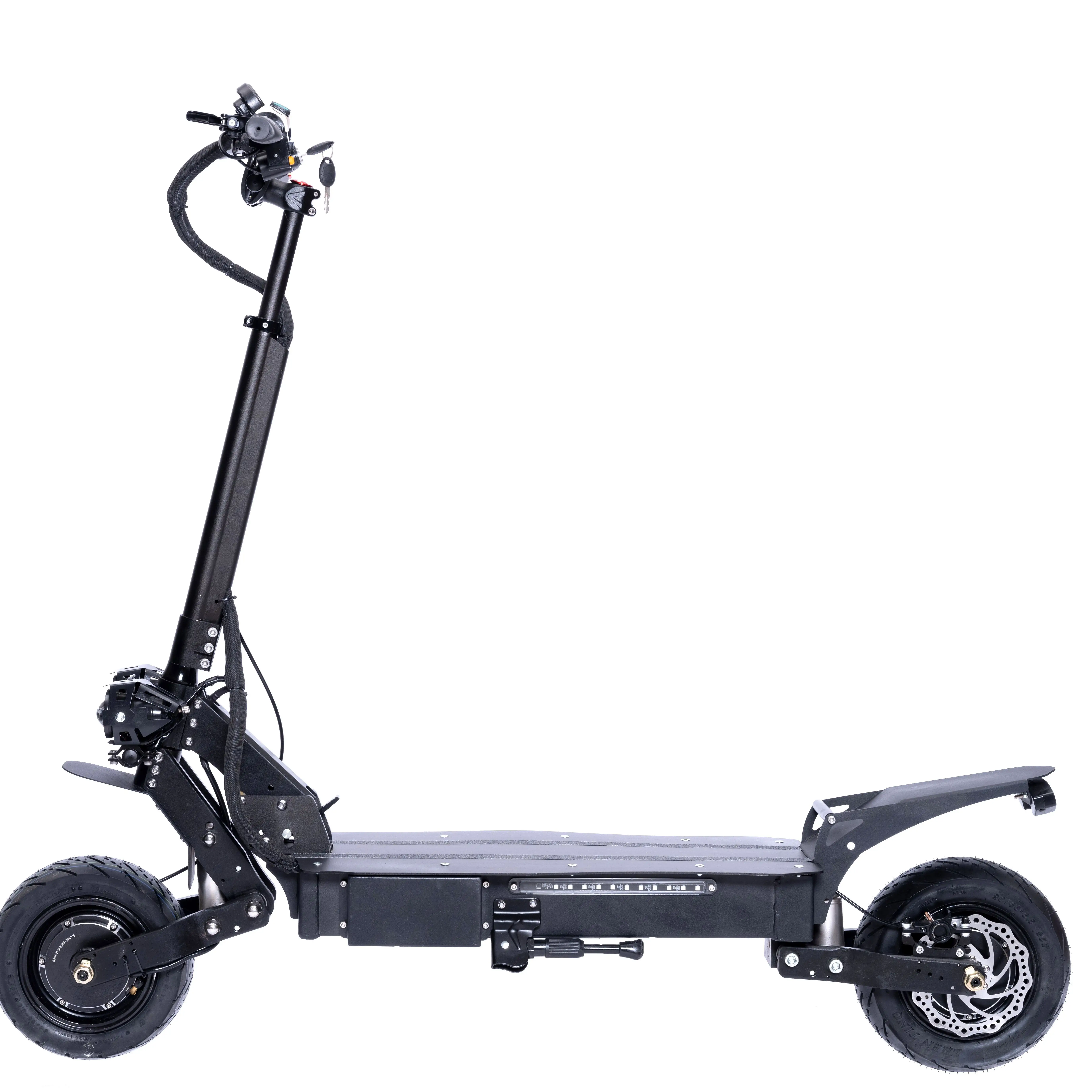 11 inç off road elektrikli scooter 6000W Stand Up güçlü Unisex 60V yetişkin elektrikli Scooter