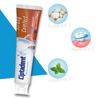 Dentifrice en gros d'usine à la menthe verte avec micro-éléments pour adultes, pour des dents saines et confortables, aux ingrédients à base de plantes, pour usage domestique