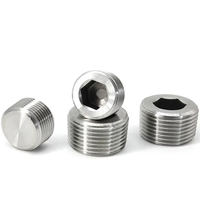 Bouchon à vis externe à douille hexagonale 304 NPT/PT Tailles 1/16-1 "Type de coupleur usiné Raccords de tuyauterie standard BSPT