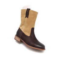 Bottines Chelsea pour femmes, couleur contrastée, semelle en caoutchouc imperméable, légères et respirantes