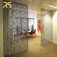 Office Modern Decorative Aluminium Room Divider Partition Screen Living Room Metal Laser Cut Partition Wall Divider