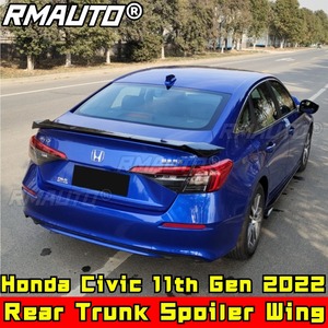 For Honda Civic 11th Gen 2022 Body Kit Rear Spoiler Glossy <b>Black</b> Falcon Style Car Rear <b>Wing</b> Rear Trunk <b>Wing</b> Car Accessories - Product Image 2