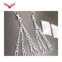 ALLFIGHT HPB13-2 Kit complet d'accessoires pour sac de frappe : Chaîne, Boucle, Crochet, Anneau en D triangulaire
