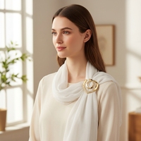 Pince à foulard en soie créative, motif dessin animé, style minimaliste, pour mariage, vente directe, bijoux fantaisie en gros