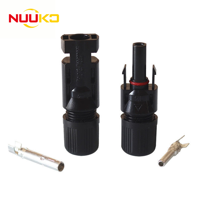 NUUKO 1500V 30A Solar Cable Connector 1P Male/Female DC PV Solar Power Cable IP68 Protection Solar DC Cable
