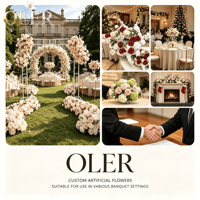 Hochwertige Seidenrosen für Hochzeiten und Schulanfang, Dekorative Blumen und Künstliche Blumenbögen, Langlebige Kunstblumen