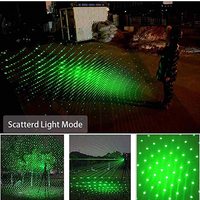 USB Rechargeable Portable Alliage d'Aluminium EDC 303 Étoiles Vert 532nm Pointeur Laser Stylo Lumière pour Urgence