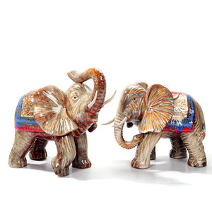 Statue d'éléphant en céramique Art Déco, décoration d'intérieur pour Thanksgiving - Product Image 4