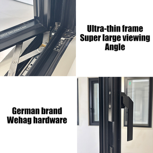 Derchi Nfrc Hiện Đại Thiết Kế Tối Giản Thay Thế <span class=keywords><strong>Low</strong></span> <span class=keywords><strong>E</strong></span> Nhôm Mỏng Hồ Sơ Cách Âm Màu Đen Cửa Sổ Cửa Sổ Cho USA - Product Image 5