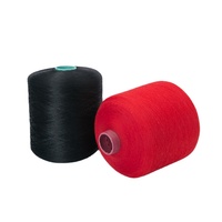 Fil à faible élasticité 150D Filament DTY Dacron 100% fil à coudre teint en polyester