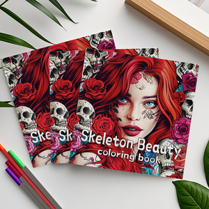 <span class=keywords><strong>Livre</strong></span> de coloriage pour adultes sur le thème de la beauté des squelettes avec des illustrations époustouflantes Plongez dans la relaxation avec ce <span class=keywords><strong>livre</strong></span> de coloriage - Product Image 6