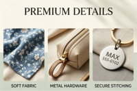 Kit de promenade écologique OEM avec logo personnalisé, boîte cadeau pour animaux, bandana pour chien, médaille d'identification pour chien, porte-sac à déjections, articles promotionnels pour marques d'animaux