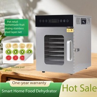 Déshydrateur alimentaire BOLIDE Premium en acier inoxydable à 10 plateaux, chauffage par circulation d'air chaud, garantie 1 an pour fruits et légumes