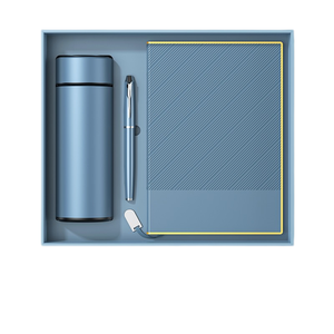 Taccuino in pelle goffrata ricamata Set regalo penna bottiglia Business ringraziamento di qualità Premium prodotti promozionali per la casa - Product Image 4