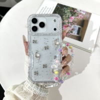 Funda Protectora para Teléfono XIAOMI 17T PRO 5G, Diseño Brillante con Cadena de Perlas, TPU+PC, Resistente a Impactos, Precio Directo de Fábrica