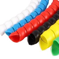 Funda protectora para cables de plástico PP, organizador de cables, funda de prensado de cuerda de 8mm, tubo de cubierta protectora para cables