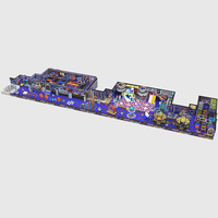Centre de jeux intérieur pour enfants avec projecteur interactif, trampoline et aire de jeux designée sur mesure.
