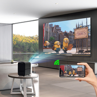 Projecteur Light Unicorn M6 Pro 5G WiFi double bande Full HD 1920x1080 6000 lumens 2+16 Go Android 9 HIFI stéréo pour home cinéma