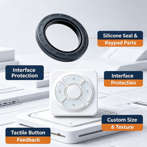 Custom Silicone Seal Ring Rubber Keypad Smart Home Control Button <strong>Interface</strong> Protection Dustproof Splash Proof - Product Image 2