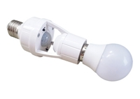 PIR 运动传感器灯座 85-265V 可调延迟时间红外传感器 E27 LED 夜灯底座适配器自动开关