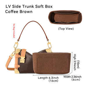 กระเป๋าจัดระเบียบแบบสักหลาดสำหรับใส่ในกระเป๋าถือ  กระเป๋าออแกไนเซอร์  กระเป๋าในกระเป๋า  ซับในกระเป๋าถือสำหรับผู้หญิง  ใส่เครื่องสำอาง - Product Image 2