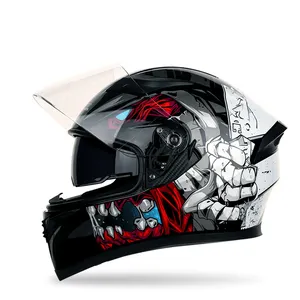 Victslke — casque de sécurité visage complet pour moto électrique, accessoire de course cool quatre saisons, pour hommes et femmes