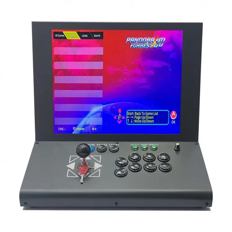 Mini 17 inch Máy tính để bàn trò chơi Arcade máy với màn hình thanh đồng xu Pusher nhà 97 chiến đấu Rocker trò chơi máy Retro Arcade