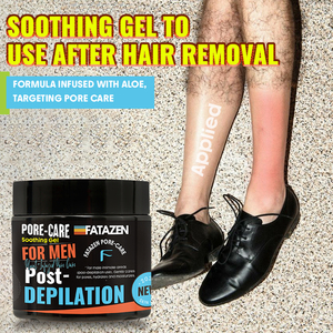 GUOCUI BIO TECH etiqueta privada al por mayor suave calmante vegano <span class=keywords><strong>depilación</strong></span> cuidado belleza hidratante Reparación de poros cuidado Gel para hombres - Product Image 4