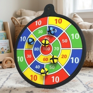 กระดานปาเป้าในร่มแบบปลอดภัย ล้างทำความสะอาดได้ แม่เหล็กนิรภัย ผ้าพลาสติก เหมาะสำหรับเด็ก - Product Image 1