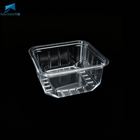Emballages alimentaires en plastique PET/PP écologiques personnalisés, petits plateaux carrés pour gâteaux, mooncakes, œufs, pâtisseries, desserts, modèle TC-75