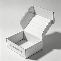 Boîtes d'expédition en carton ondulé gris écologiques avec logo personnalisé imprimé, emballage en papier, boîte pliante carrée pour cadeau