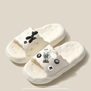 Pantuflas de Playa para <span class=keywords><strong>Mujer</strong></span>, Diseño 2026, para Todas las Temporadas, Personalizadas de Fábrica, al por Mayor, con <span class=keywords><strong>Suela</strong></span> Gruesa, de Encaje, de Mezclilla, Lindas, para Baño y Hogar, Antideslizantes de PVC - Product Image 3