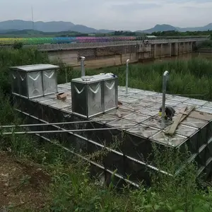 Réservoir d'eau sectionnel combiné BDF enterré en acier galvanisé à haute résistance