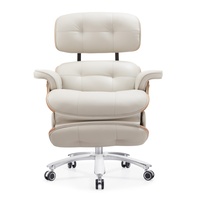 Fauteuil de bureau exécutif moderne en cuir noir électrique avec pivotement à 360°, réglage en hauteur et inclinaison pour la maison, le bureau et les visiteurs