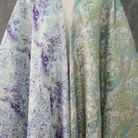Tissu brocart jacquard or motif grue paysagère chinoise pour Qipao, gilet et coussin