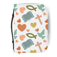Funda Personalizada para Biblia con Cierre de Cuero PU, Estuche Tipo Tote para Mujer, Organizador de Viaje para Libros y Funda Protectora